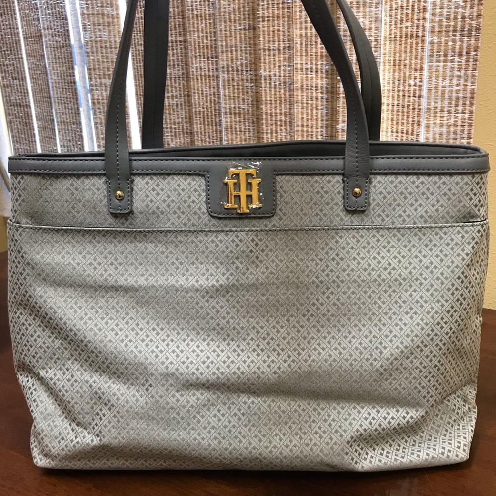 Tommy Hilfiger Grey Tote Purse